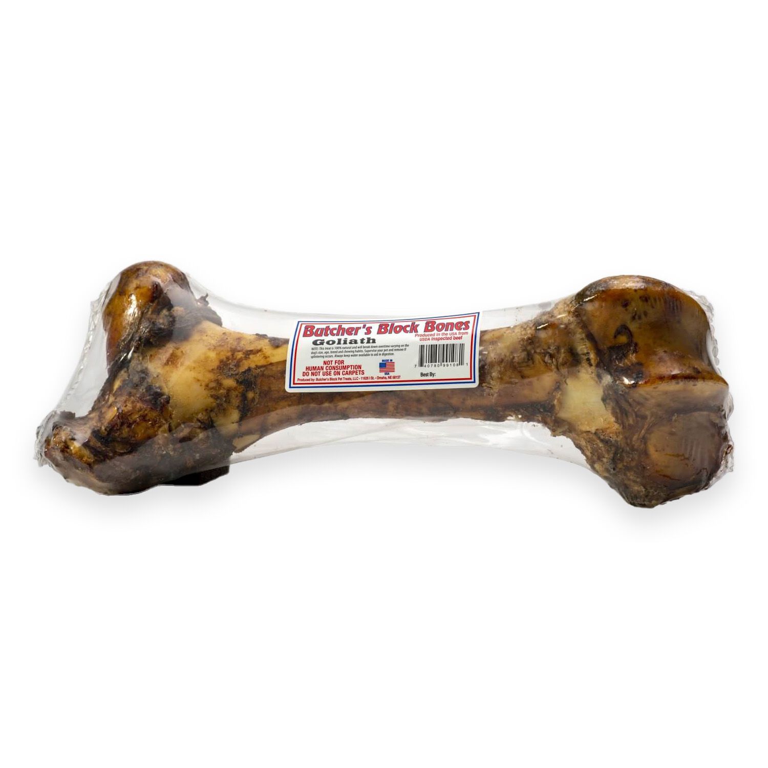 Butcher's Block Bones Goliath Dog Treat, 12 - 14 Inches