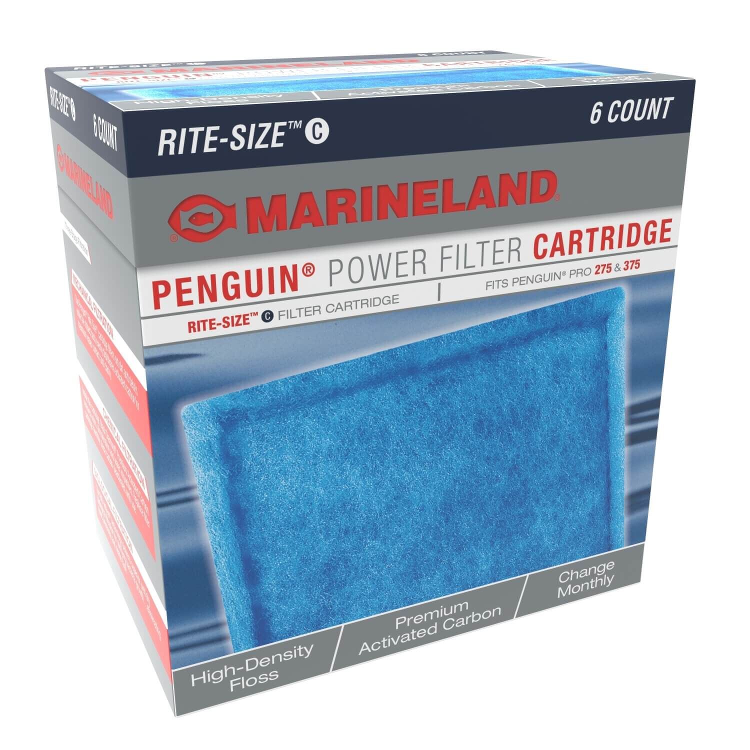 Marineland Rite-Size Penguin Power Aquarium Filter Replacement Cartridge Size C