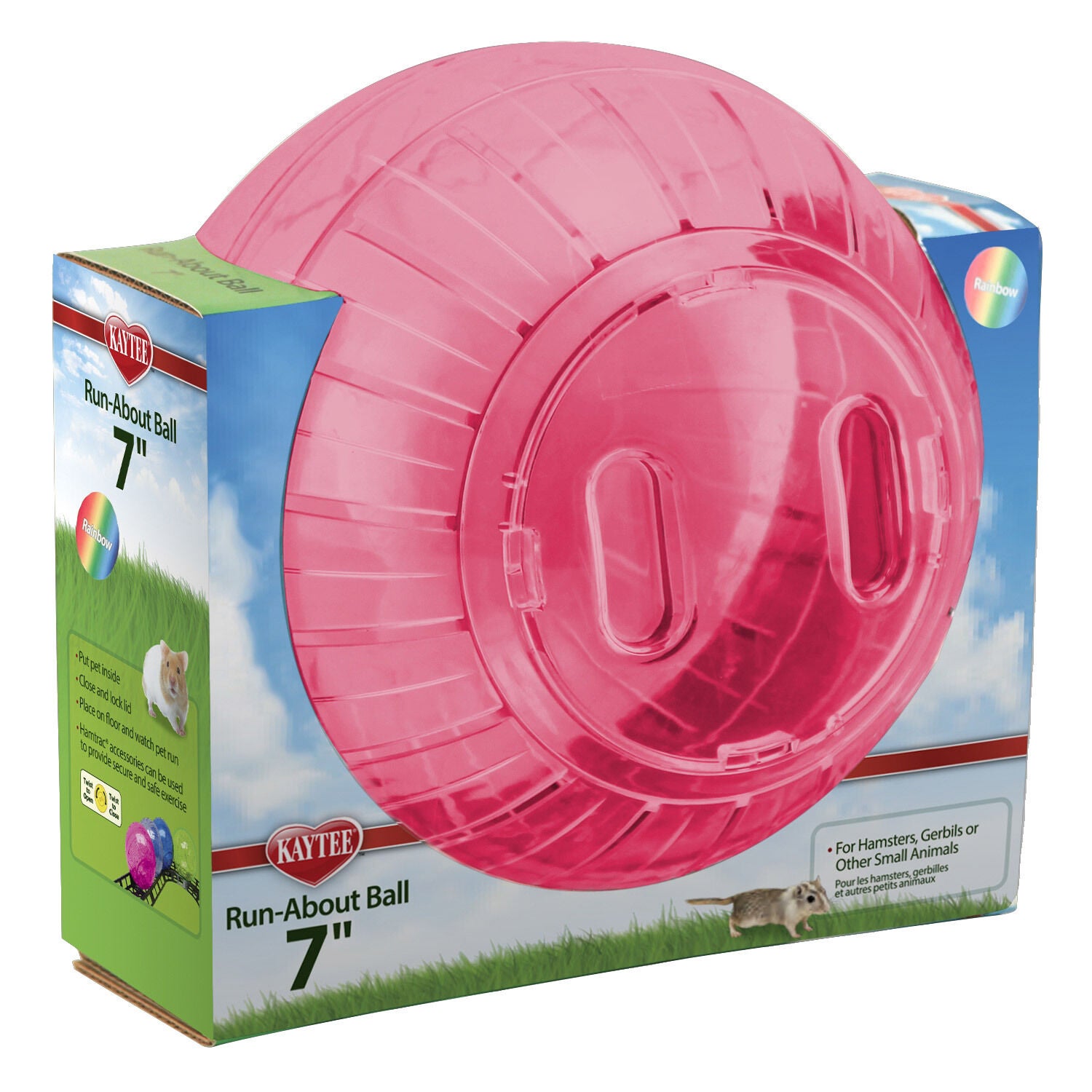 Kaytee Run-About Exercise Ball, Assorted Colours For Small Animals