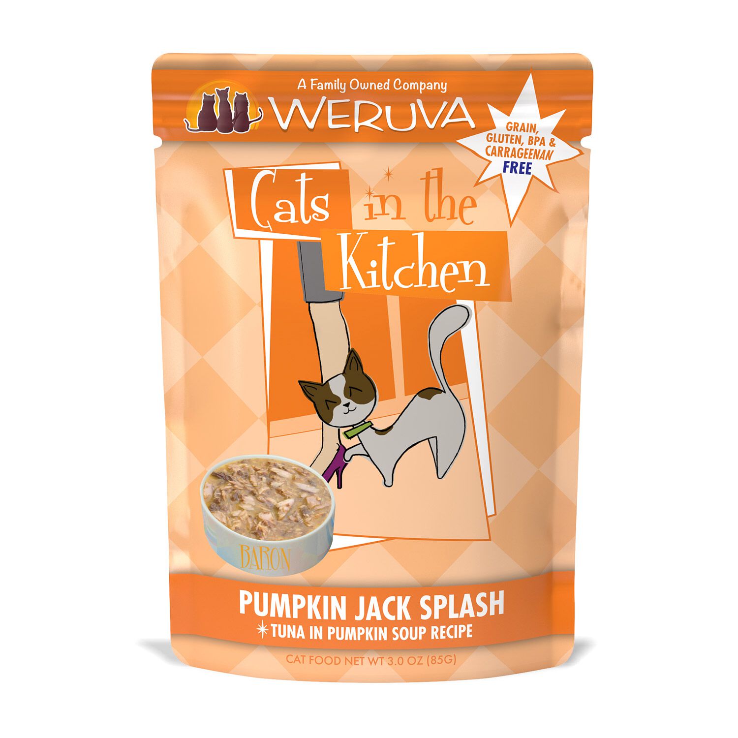 Weruva Cats In The Kitchen Pumpkin Jack Splash Tuna In Pumpkin Soup Recipe Wet Cat Food