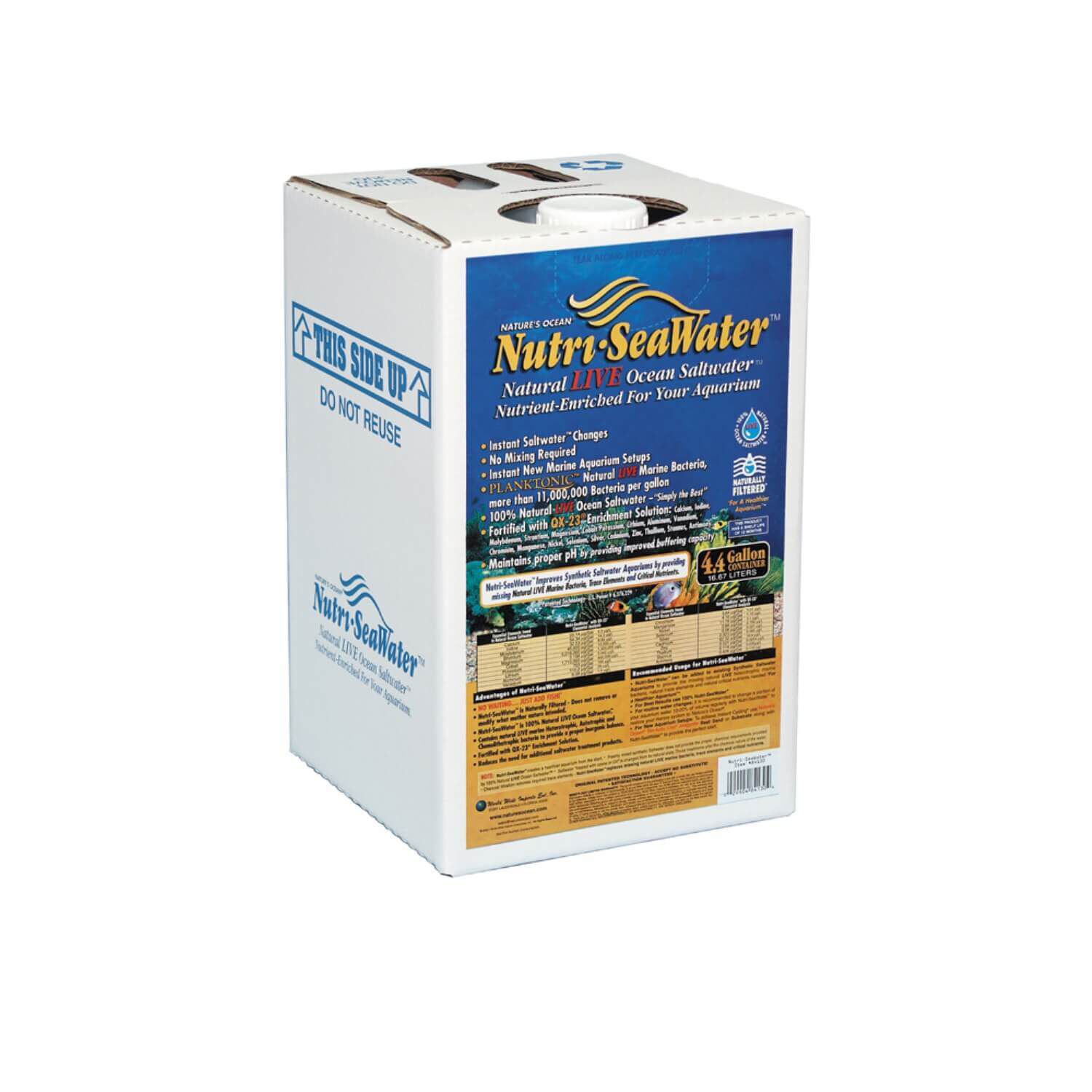 Nature's Ocean Nutri-Seawater Natural Live Ocean Saltwater