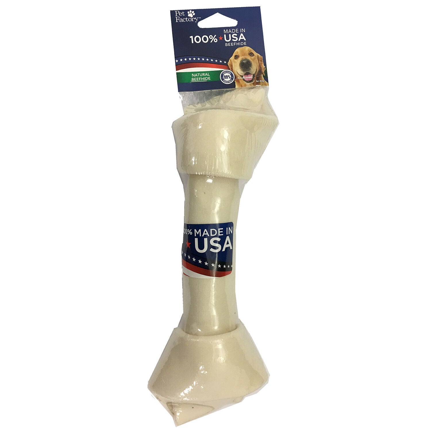 Pet Factory Beefhide Bone Dog Treat