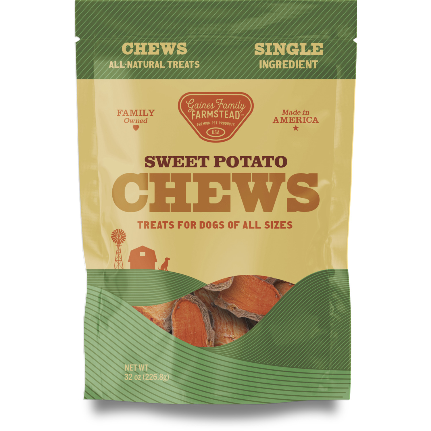 Gaines Family Farmstead Sweet Potato Chews Dog Treats