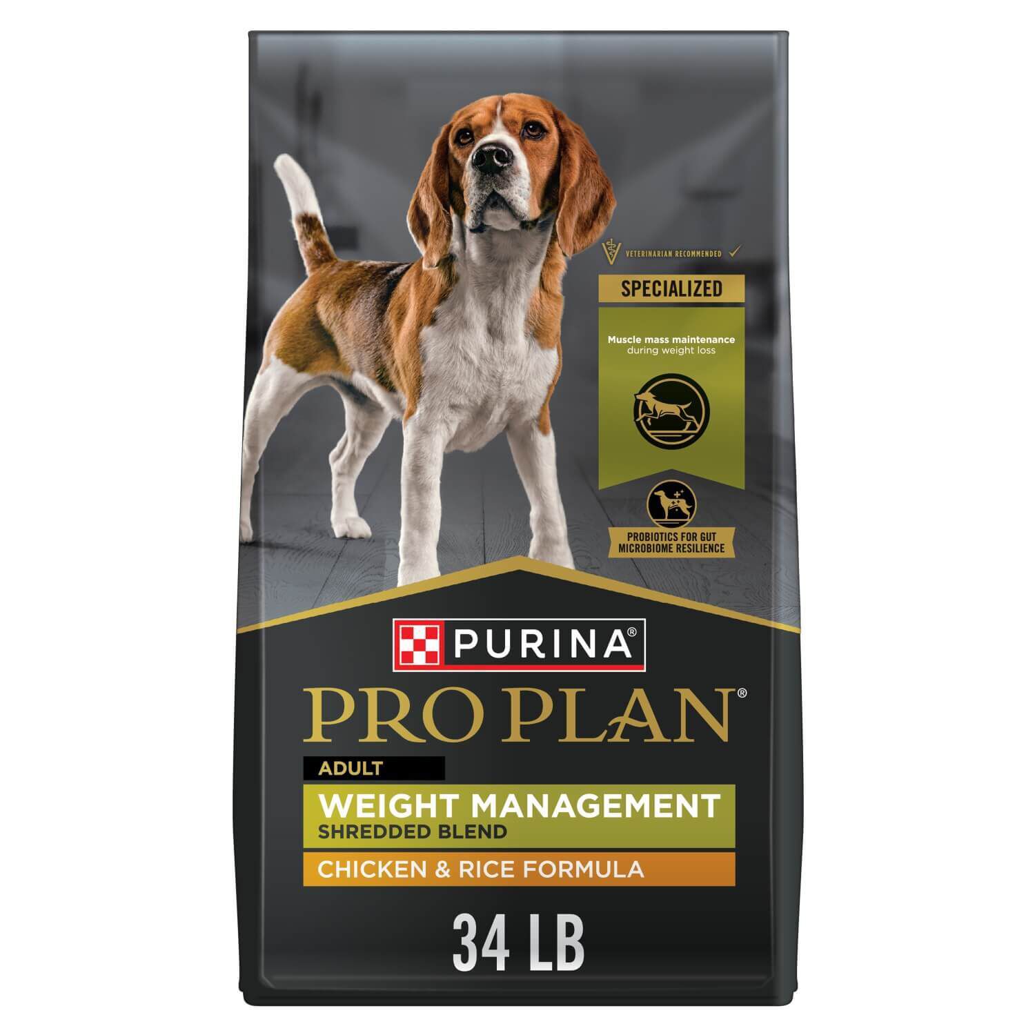 Purina Pro Plan Savor Adult Shredded Blend Weight Management Formula Dry Dog Food