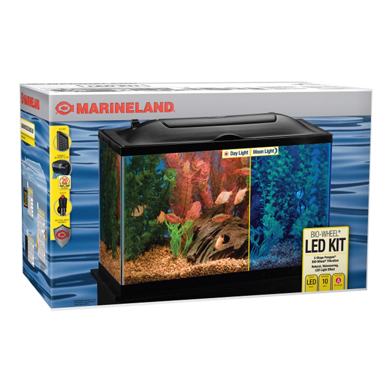 Marineland 10 Gallon Bio-Wheel Led Aquarium Kit