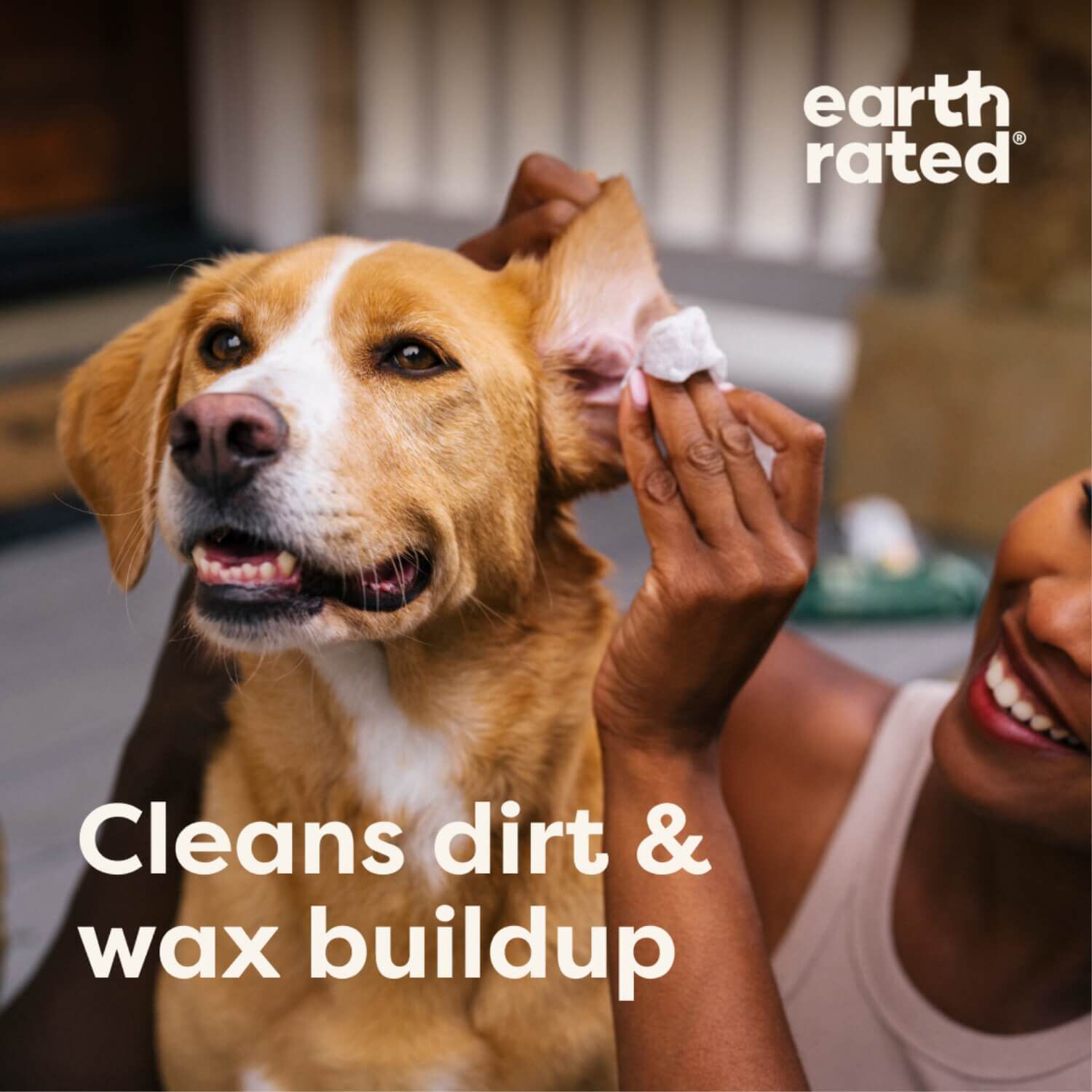 Earth Rated Hypoallergenic Dog Ear Wipes, Oatmeal Scent