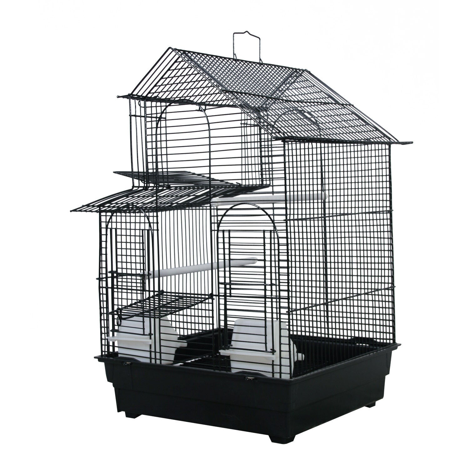 A&E Cage House Top Cage Black For Birds