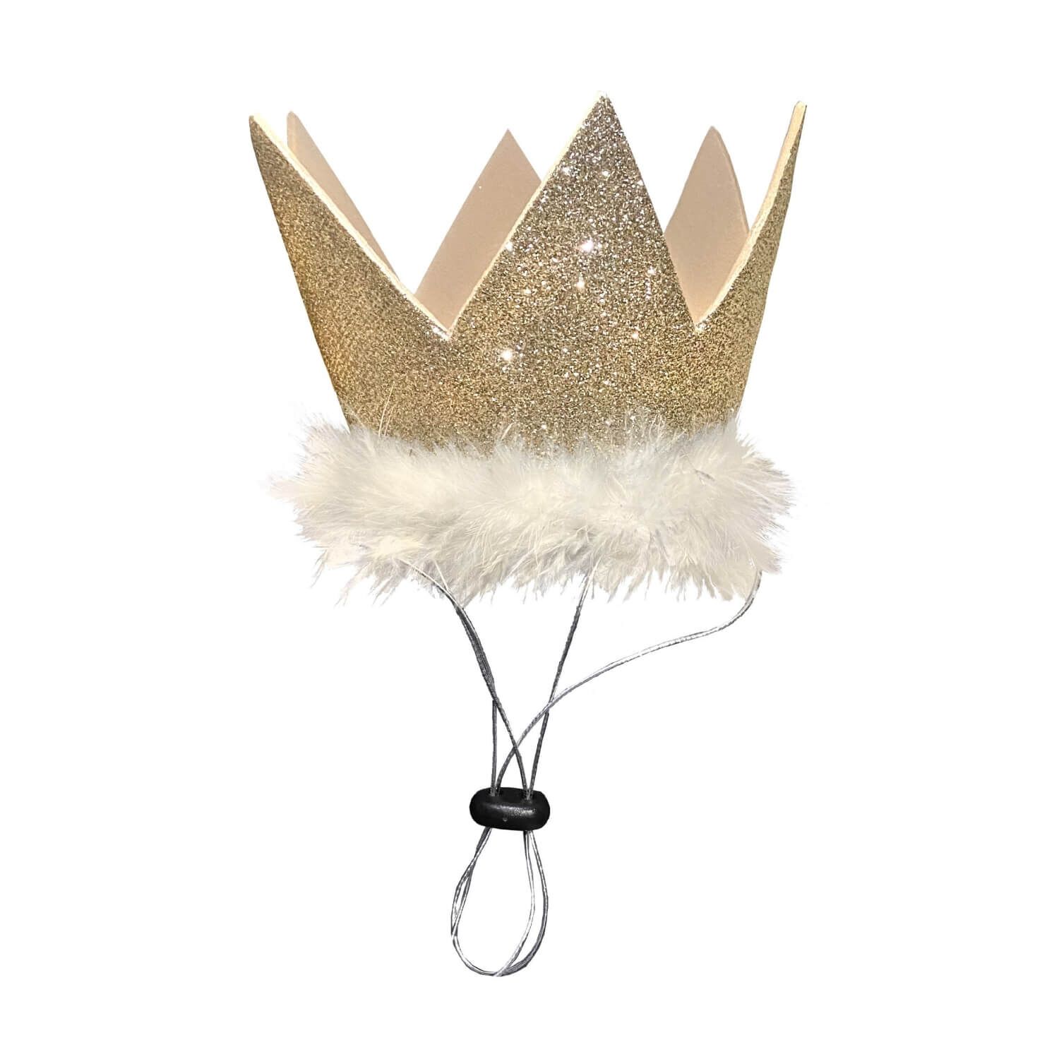 Huxley & Kent Gold Party Crown Dog Hat, Large, 4"