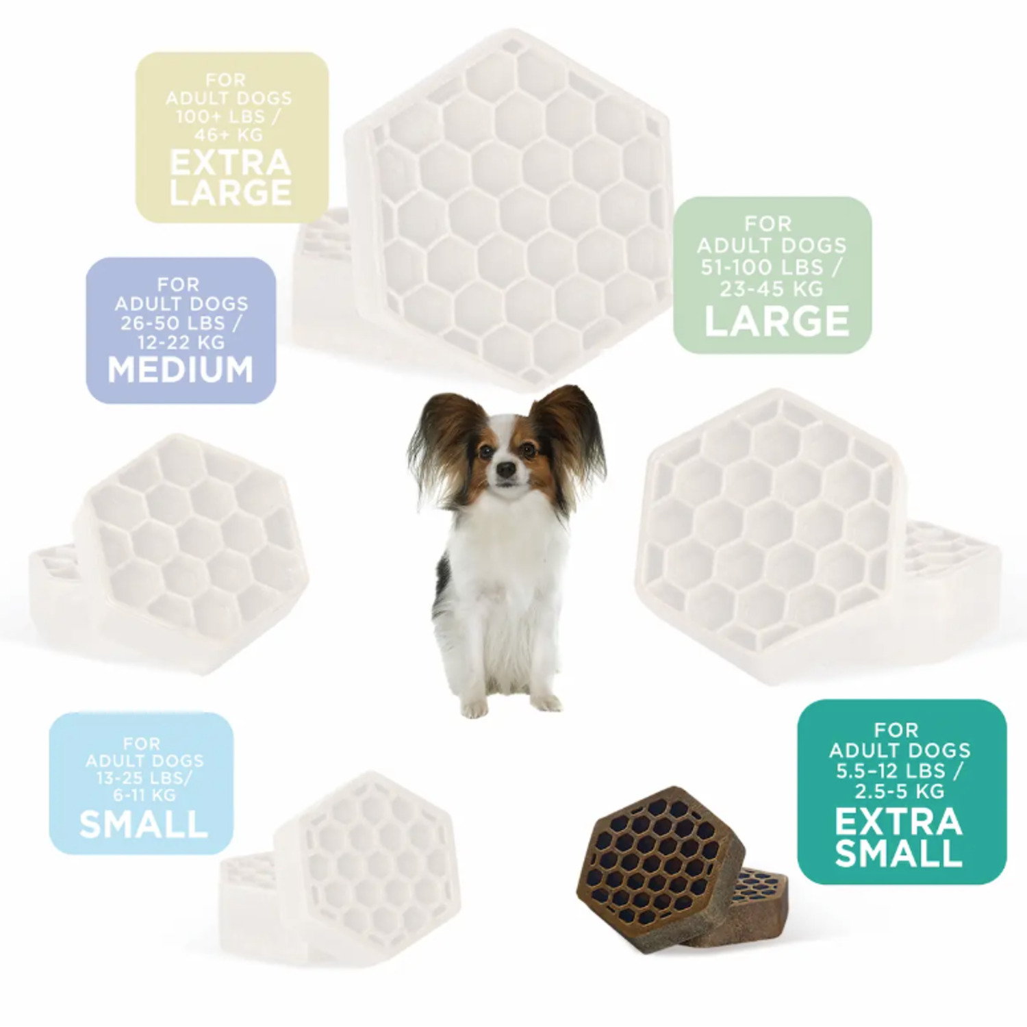 Yummy Combs Small Dog Grain Free Dental Treats, Fish & Egg, 2 Pack
