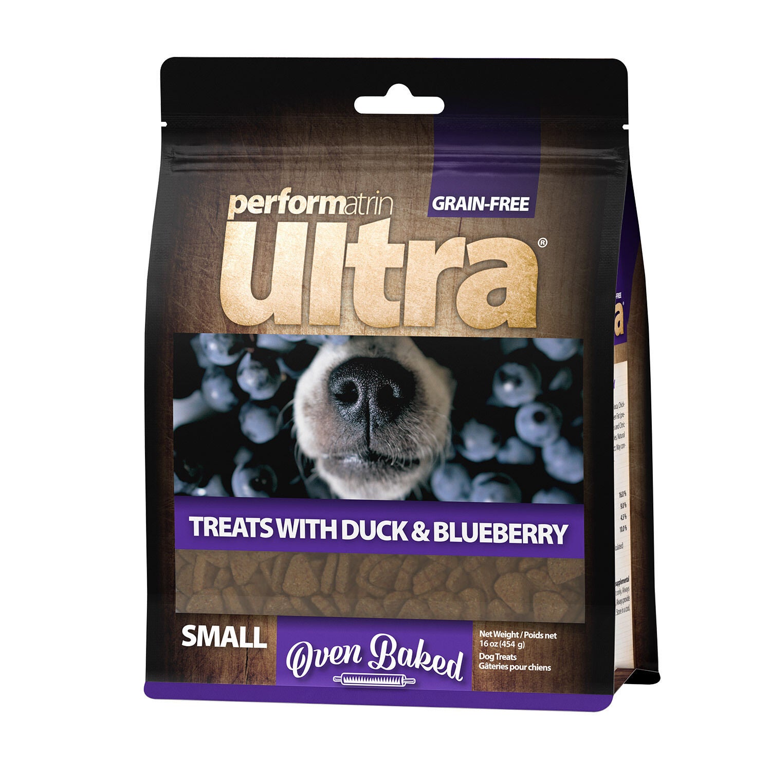 Performatrin Ultra Grain-Free Duck & Blueberry Baked Small Dog Treat