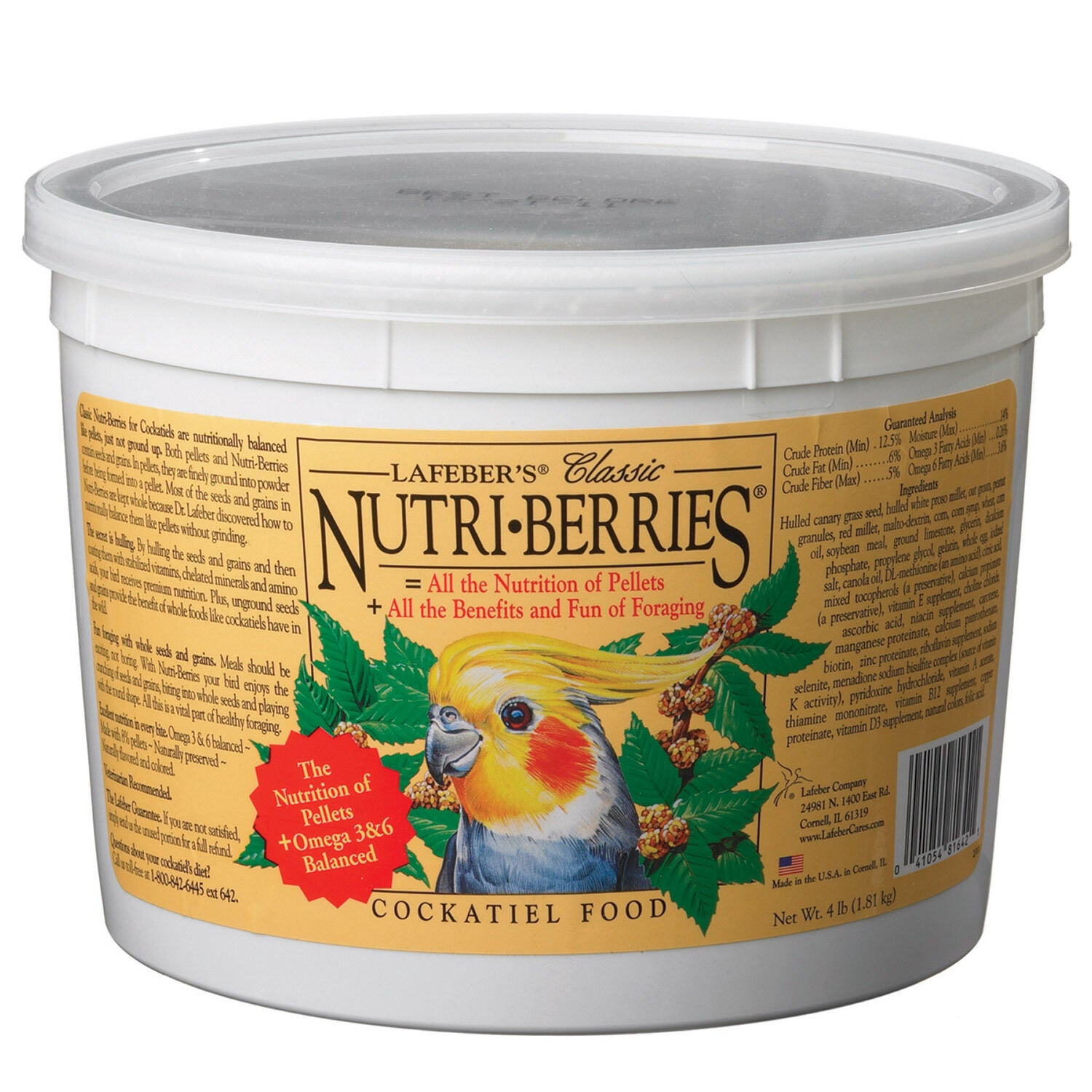 Lafeber Cockatiel Nutri-Berries Bird Food