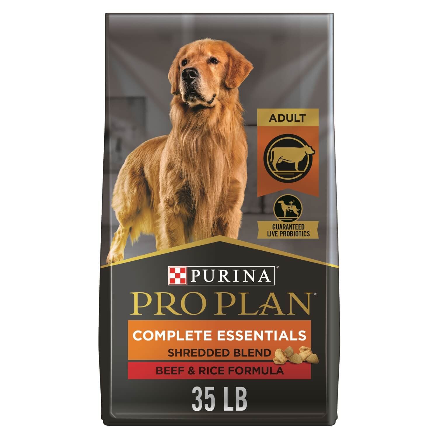 Purina Pro Plan Shredded Blend High Protein Beef & Rice Formula Dry Dog Food