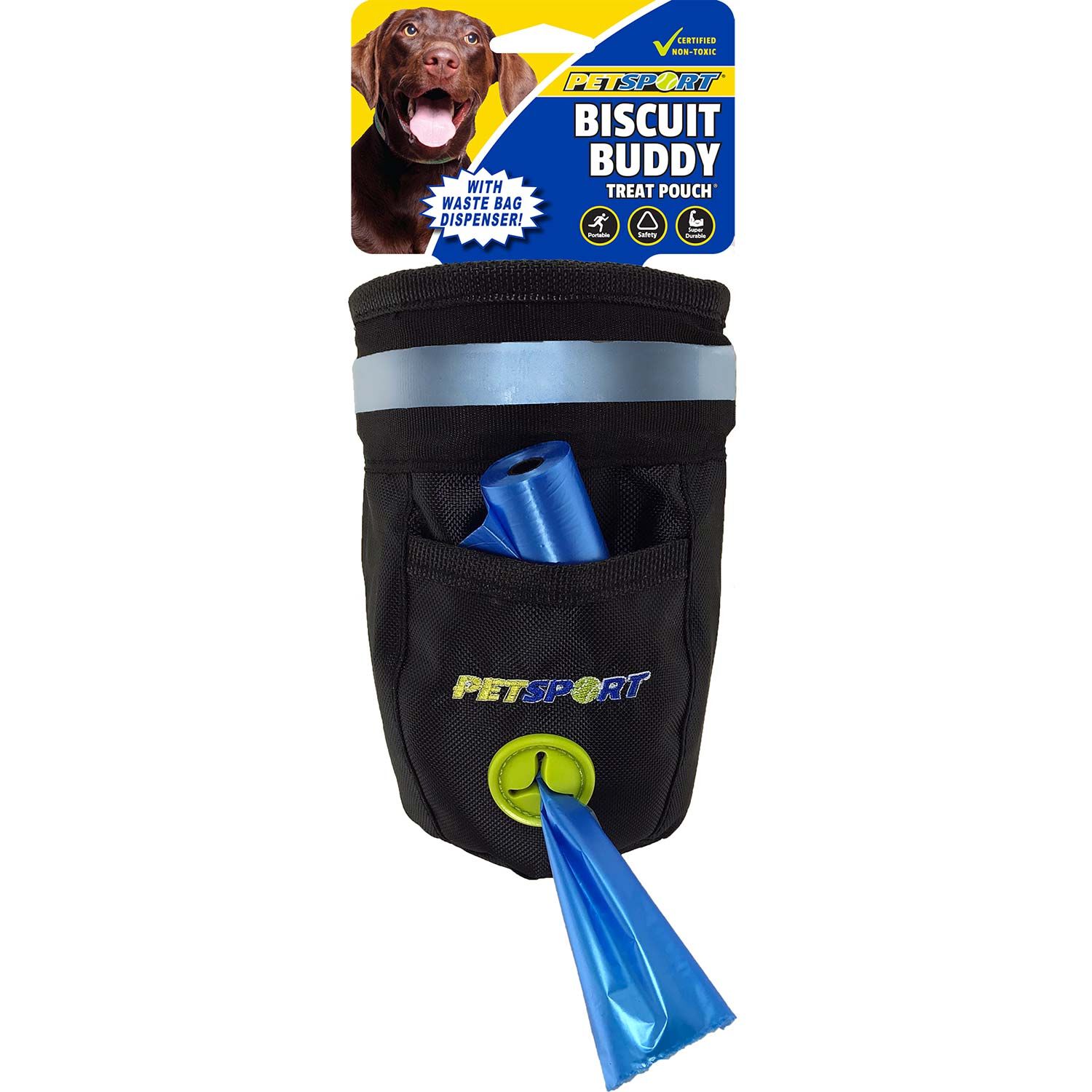 Petsport Biscuit Buddy Treat Pouch W/ Waste Bag Dispenser