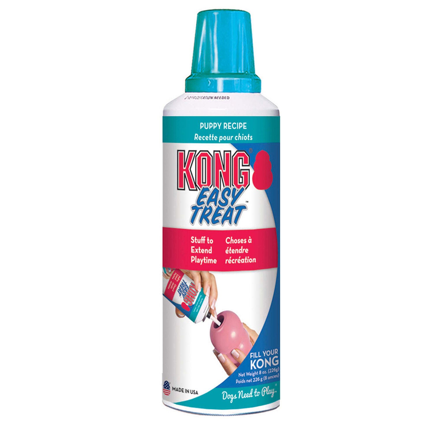 Kong Easy Treat Squeezable Dog Treat Paste - Puppy Recipe