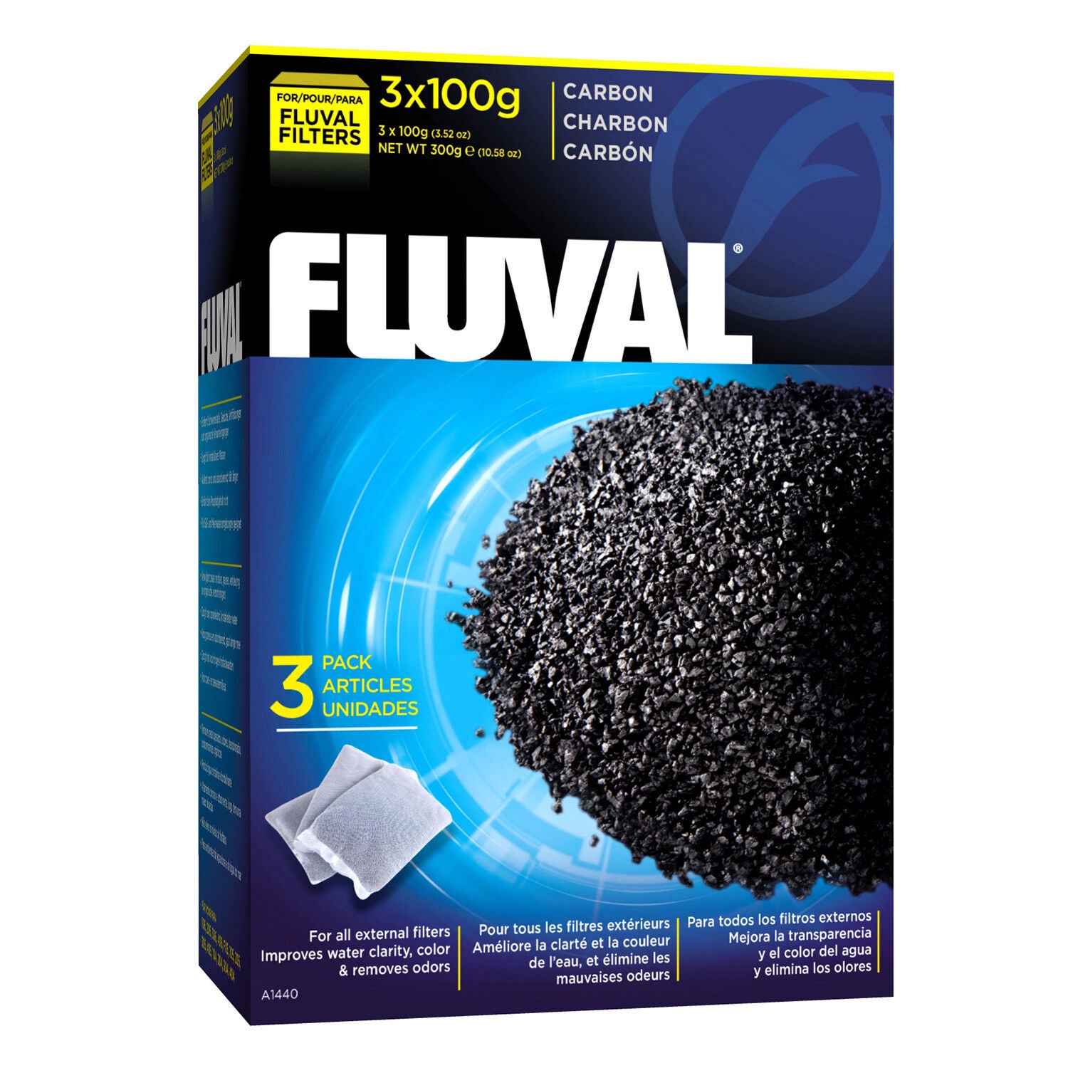 Fluval Carbon Filter Media 3Pk