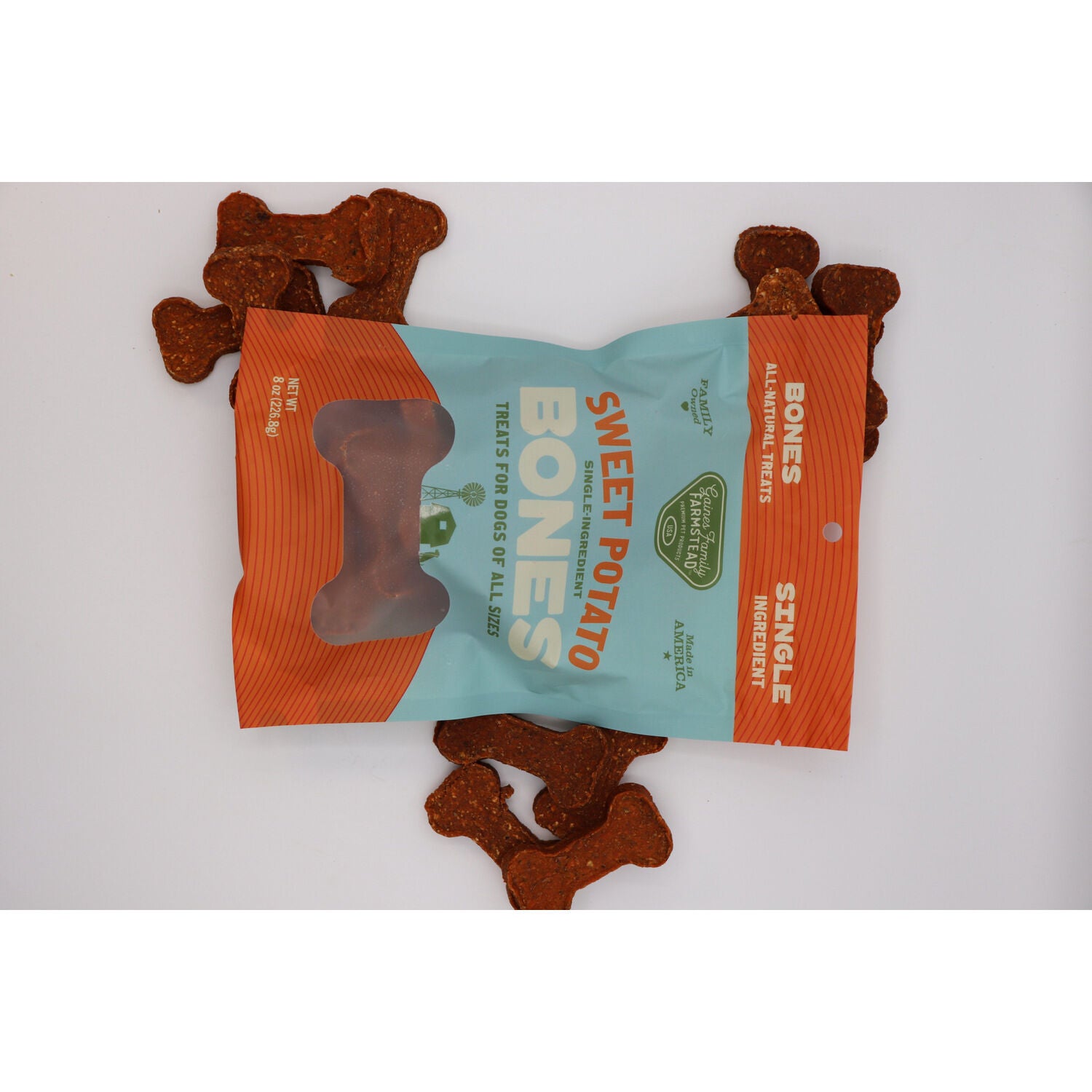 Gaines Family Farmstead Sweet Potato Bones Dog Treats, 14Oz