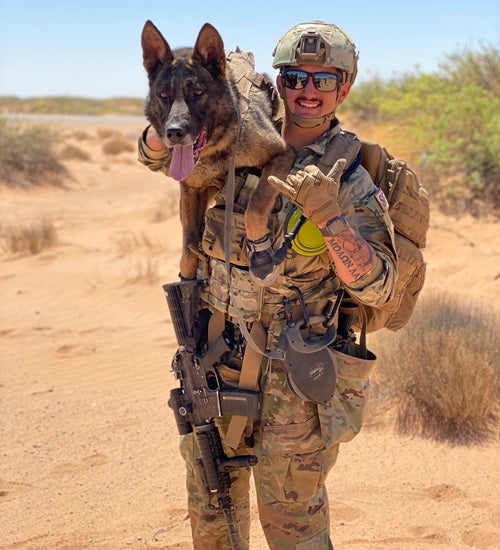 K9 Zsolti and his handler