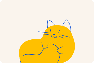 Orange cat itching it's head